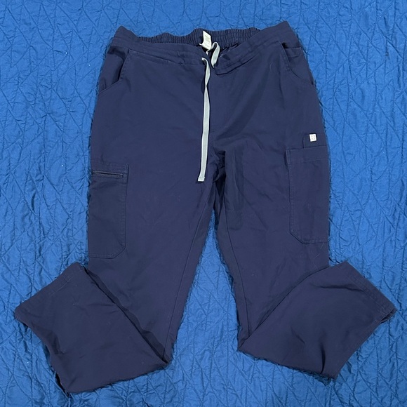 Figs Pants - Figs Deep Blue Scrub Cargo Pants